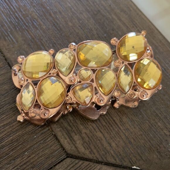 Rose Gold Bling Elastic Bracelet - Picture 3 of 6